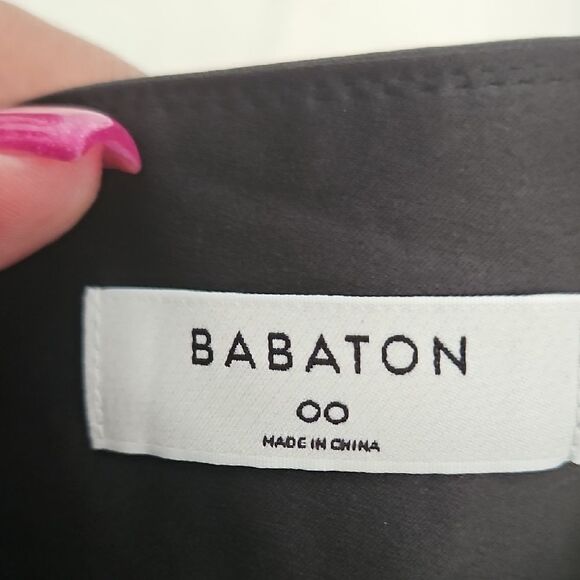 Babaton Black Midi Pencil Skirt with Slit - Picture 2 of 16